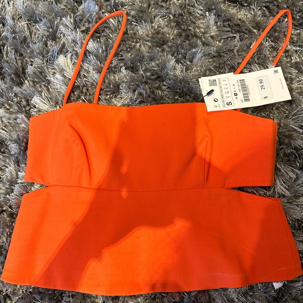 Zara orange top